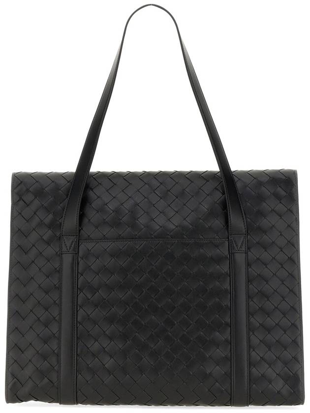 WOVEN PATTERN SHOULDER BAG - BOTTEGA VENETA - BALAAN 2