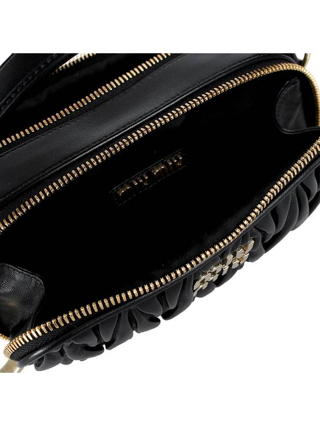 Matelasse Nappa Leather Shoulder Bag Black - MIU MIU - BALAAN 11