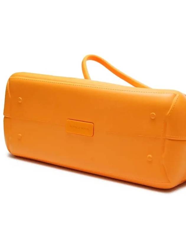 Rubber Maxi Arco Tote Bag Tangerine - BOTTEGA VENETA - BALAAN 4
