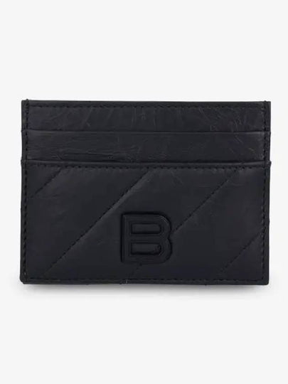 Crush Leather Card Wallet Black - BALENCIAGA - BALAAN 2