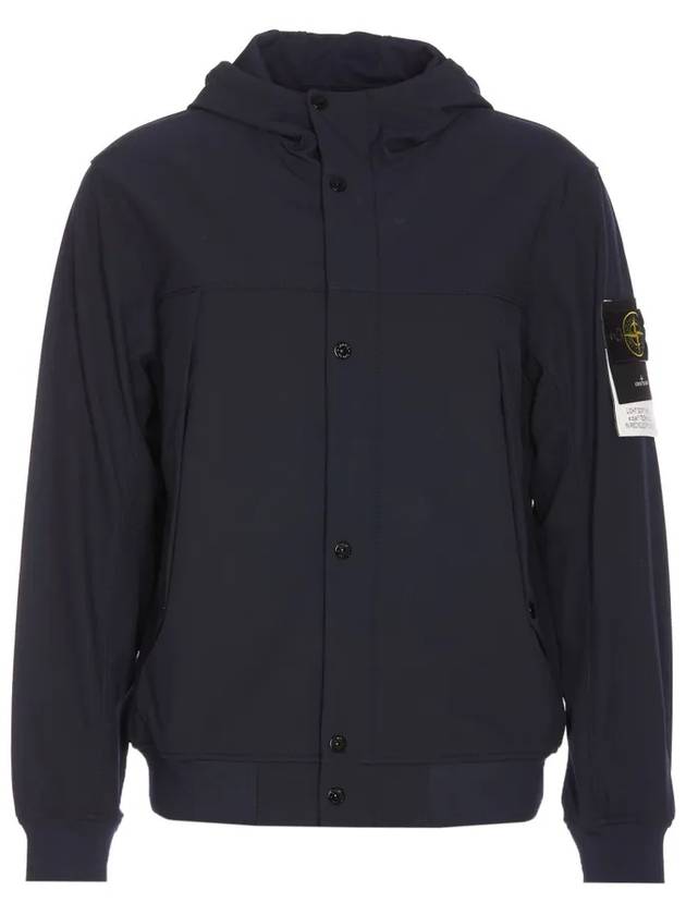 Light Soft Shell R E Dye Technology In Recycled Polyester Hooded Jacket Black - STONE ISLAND - BALAAN 2