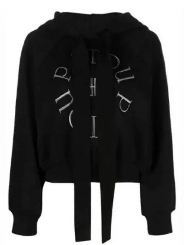 Medallion Organic Cotton Hoodie Black - PATOU - BALAAN 2