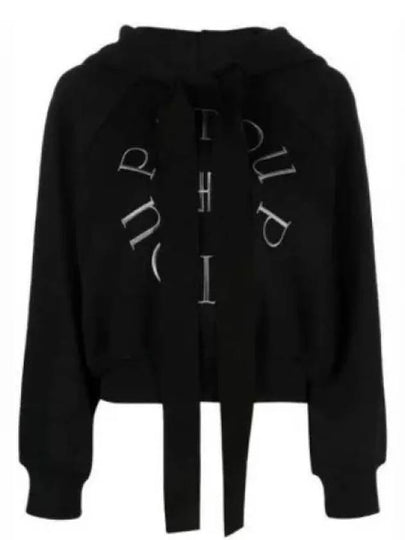 Medallion Organic Cotton Hoodie Black - PATOU - BALAAN 2