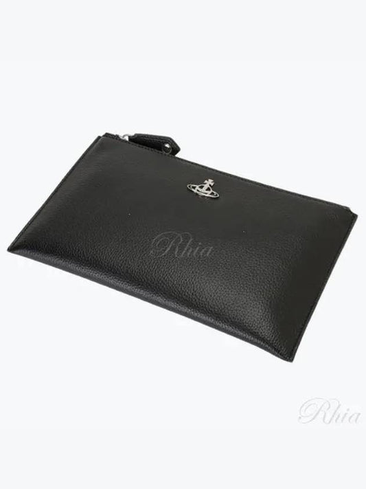 Re-Vegan Grain Clutch Bag Black - VIVIENNE WESTWOOD - BALAAN 2