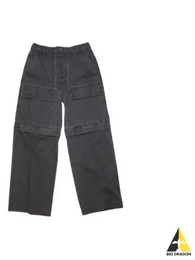 Convertible Denim Pocket Pants Black BK0507 - ACNE STUDIOS - BALAAN 1