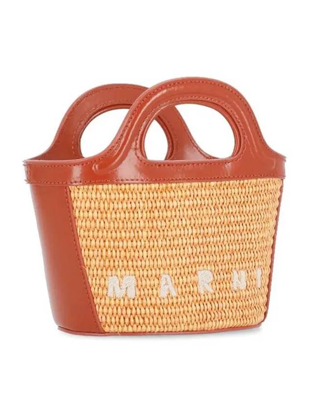 Rattan Micro Tropicalia Cross Bag Orange - MARNI - BALAAN 3