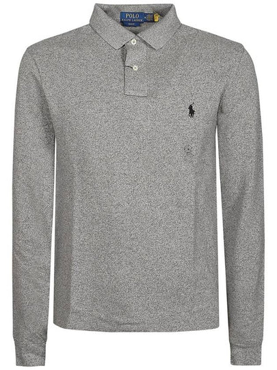 logo embroidery long sleeve PK shirt gray - POLO RALPH LAUREN - BALAAN 2