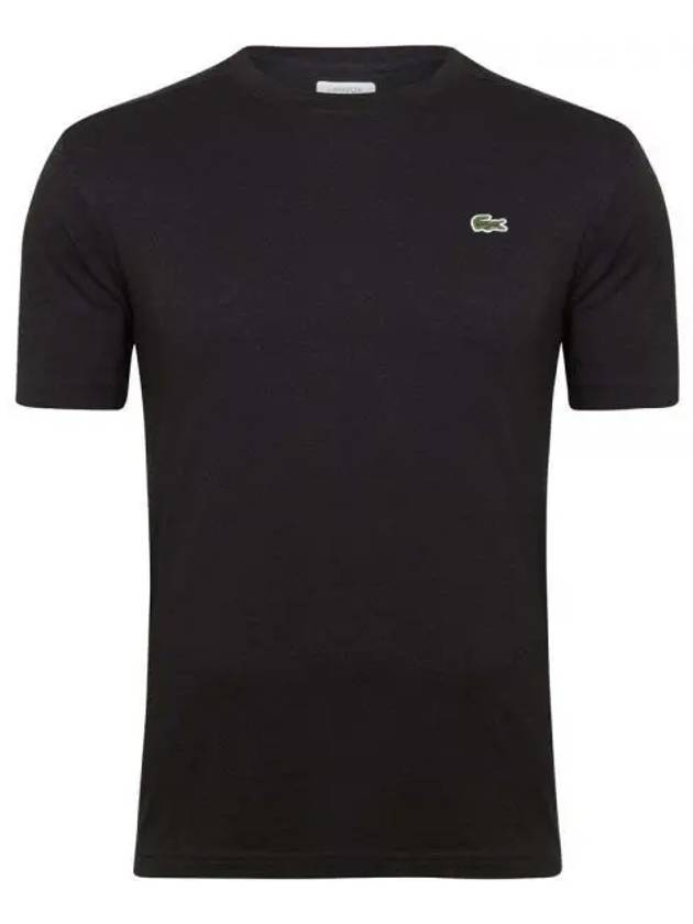 Men's Small Logo Sports Breathable Short Sleeve T-Shirt Black - LACOSTE - BALAAN 2