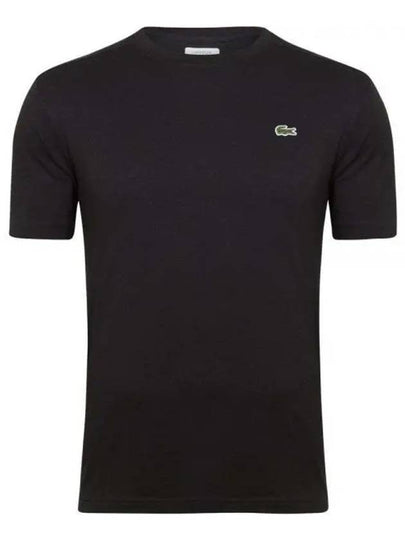 Men's Small Logo Sports Breathable Short Sleeve T-Shirt Black - LACOSTE - BALAAN 2