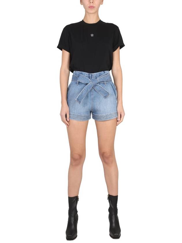 short pants 6D0107 3SPH064405 BLUE - STELLA MCCARTNEY - BALAAN 3