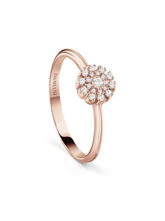 Pink gold ring set with diamonds MARGHERITA - DAMIANI - BALAAN 1