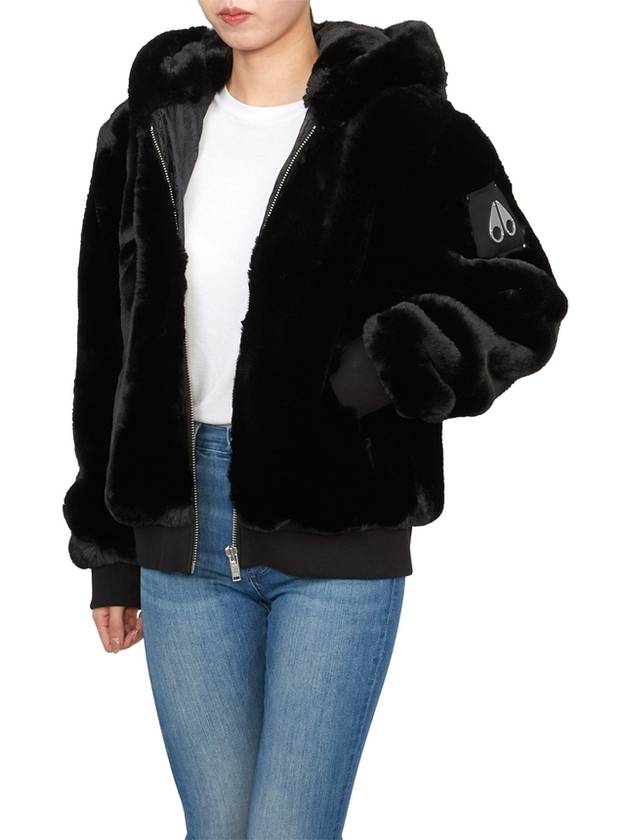 Portland Bunny Fur Jacket Black - MOOSE KNUCKLES - BALAAN 6