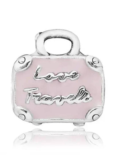 Travel Bag Bracelet Charm  Silver Pink - PANDORA - BALAAN 2