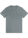 Sportswear Club Short Sleeve T-Shirt Grey - NIKE - BALAAN 1