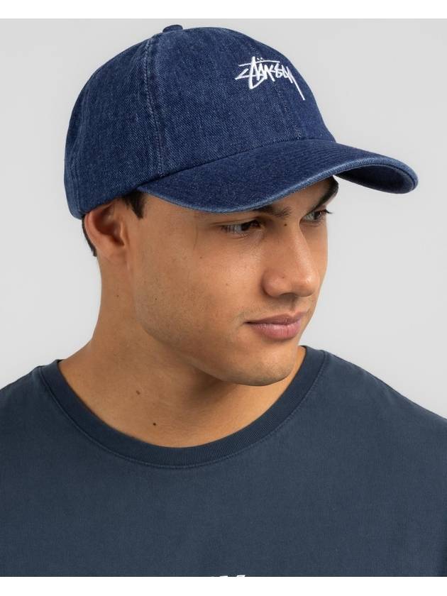 Stock Low Pro Ball Cap Washed Navy Denim - STUSSY - BALAAN 2