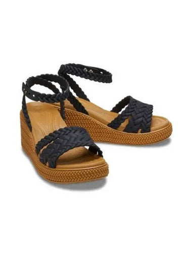 WOMEN S BROOKLYN WOVEN ANKLE STRAP WDG BK 24SWSD209994 - CROCS - BALAAN 1