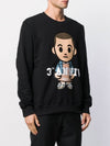 Big Eleven Print Crew Neck Sweatshirt Black - IH NOM UH NIT - BALAAN 5