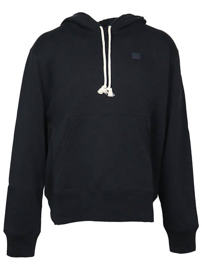 Face Logo Patch Hoodie Black - ACNE STUDIOS - BALAAN 2