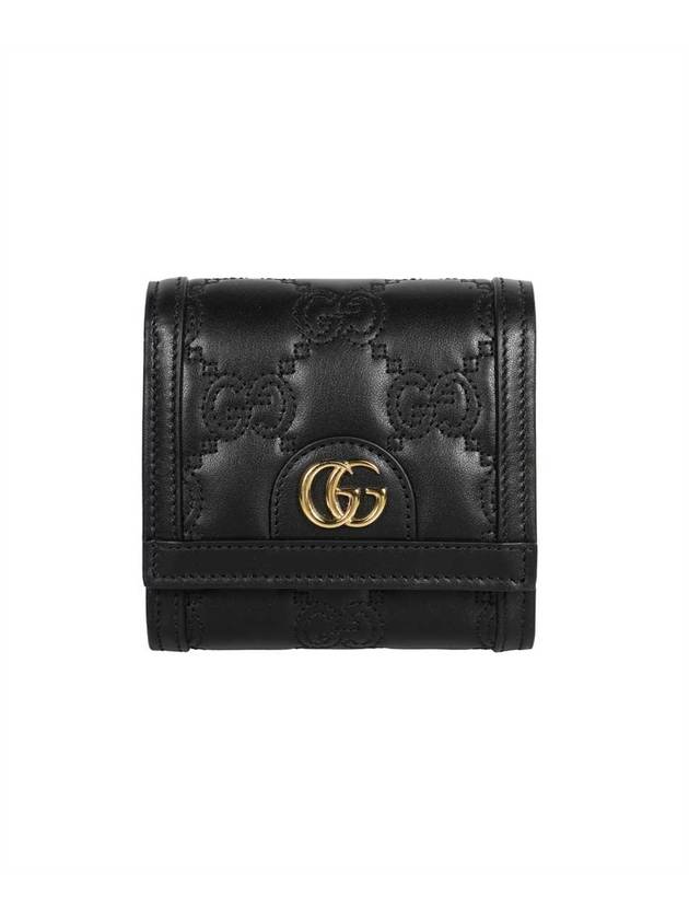 GG Matelassé Half Wallet Black - GUCCI - BALAAN 2