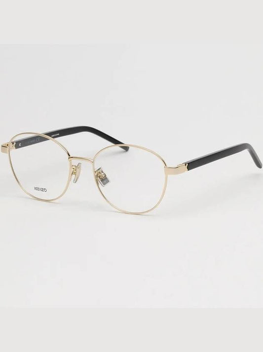 Glasses frame KZ50153F 032 gold frame glasses round frame - KENZO - BALAAN 1