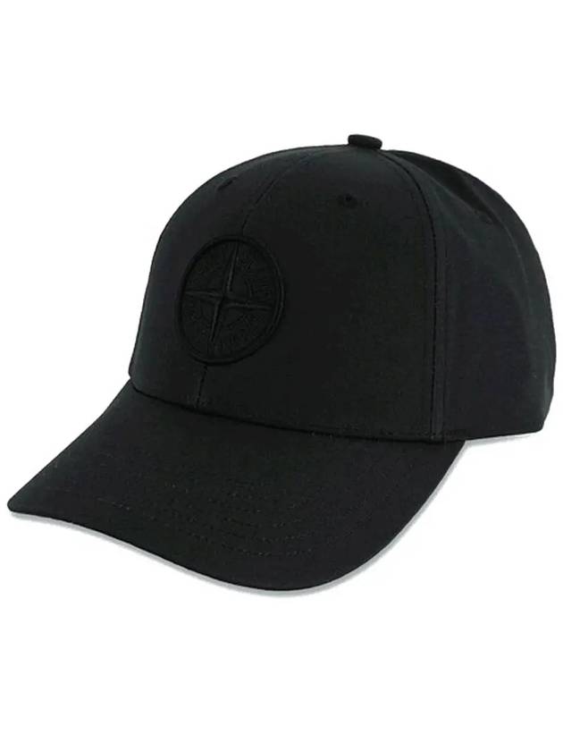 6 Panel Ball Cap Black - STONE ISLAND - BALAAN 3