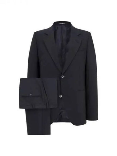 Men s Stretch Wool Single Suit Black 270270 - EMPORIO ARMANI - BALAAN 1