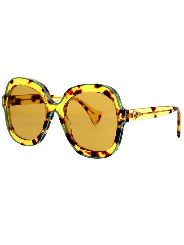 tortoiseshell effect oversized frame sunglasses GG1240S - GUCCI - BALAAN 3