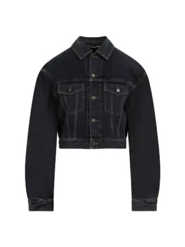 Neo 80s Denim Jacket Black - SAINT LAURENT - BALAAN 2