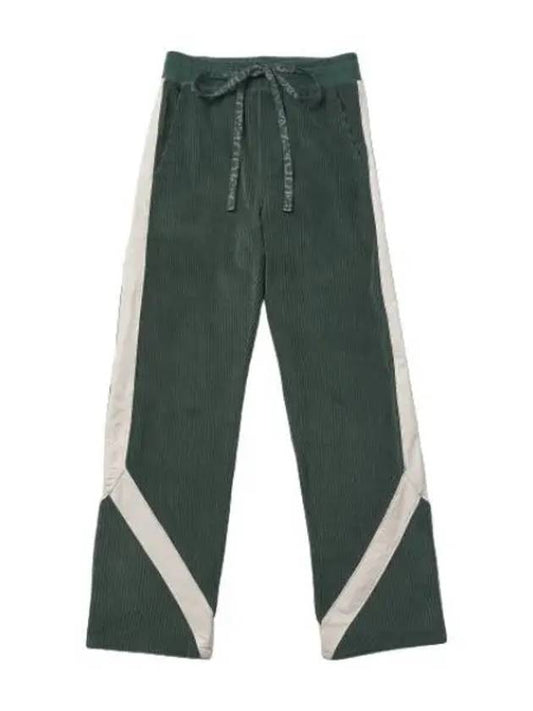 corduroy track pants green - RHUDE - BALAAN 1