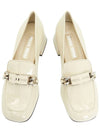 Women's Logo Patent Leather Pumps Ivory - MIU MIU - BALAAN 3