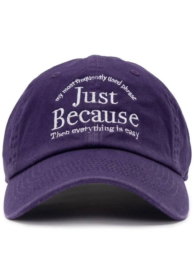 JUST BECAUSE WASHED BALL CAP DPUR - POLYGRAM - BALAAN 6