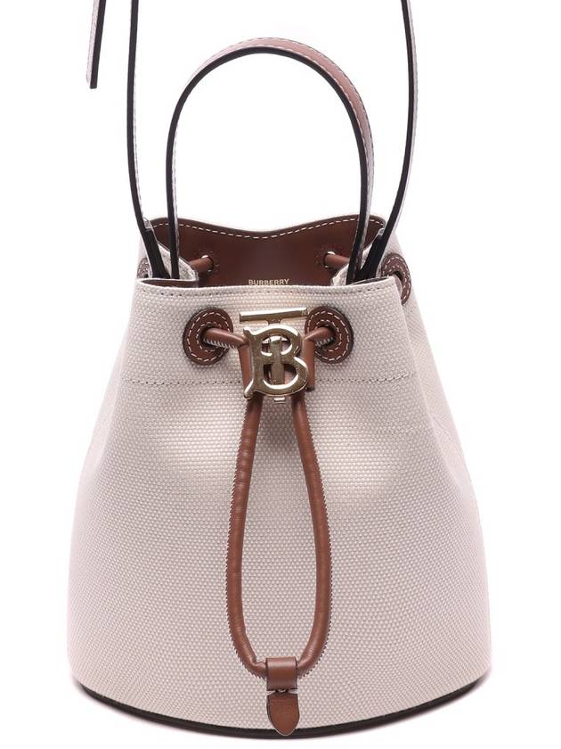 Mini TB Bucket Bag Natural Malt Brown - BURBERRY - BALAAN 2