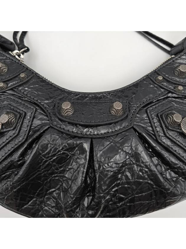 Le Cagole XS Lambskin Shoulder Bag Black - BALENCIAGA - BALAAN 6