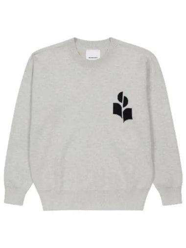 Atlee Logo Sweatshirt Light Gray - ISABEL MARANT - BALAAN 1