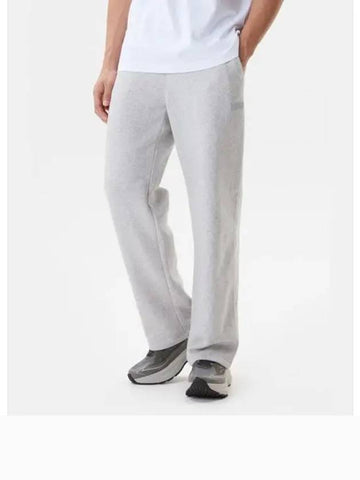 Essential Brushed Cotton Straight Fit Pants Melange Gray SP323UKP93 - DESCENTE - BALAAN 1