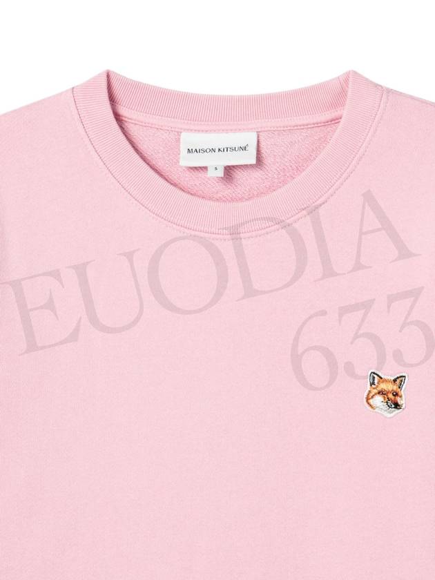 Fox Head Patch Regular Sweatshirt Pink - MAISON KITSUNE - BALAAN 4