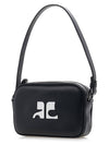 Camera Slim Leather Shoulder Bag Black - COURREGES - BALAAN 4