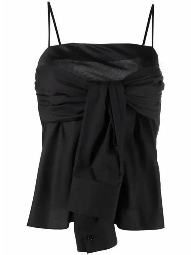 MM6 Maison Margiela Women Hanging Sleeve Sleeveless T Shirt Black S62NC0102S 54450 900 1050544 - MAISON MARGIELA - BALAAN 1