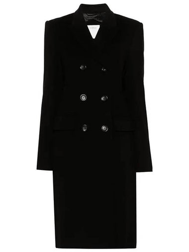 Sportmax Morgana Wool Double Coat Black - MAX MARA - BALAAN 1