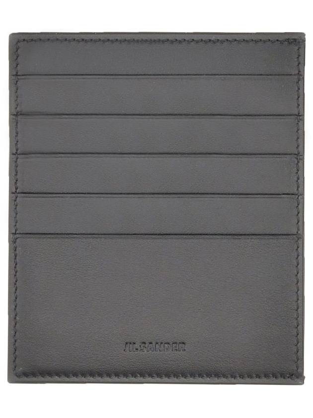 Logo 5-fold Card Wallet Black - JIL SANDER - BALAAN 2