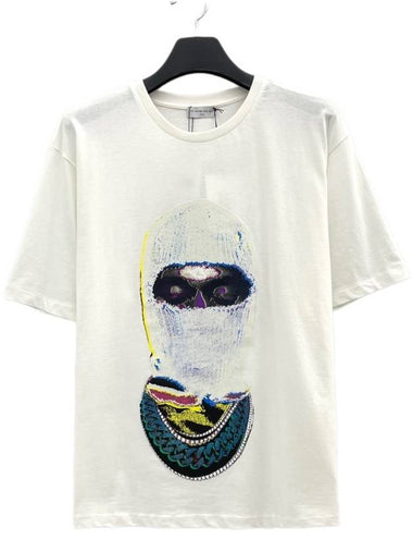 Season OFF Sale Milk Mask Printing Short Sleeve TShirt NUS22251 081 - IH NOM UH NIT - BALAAN 1