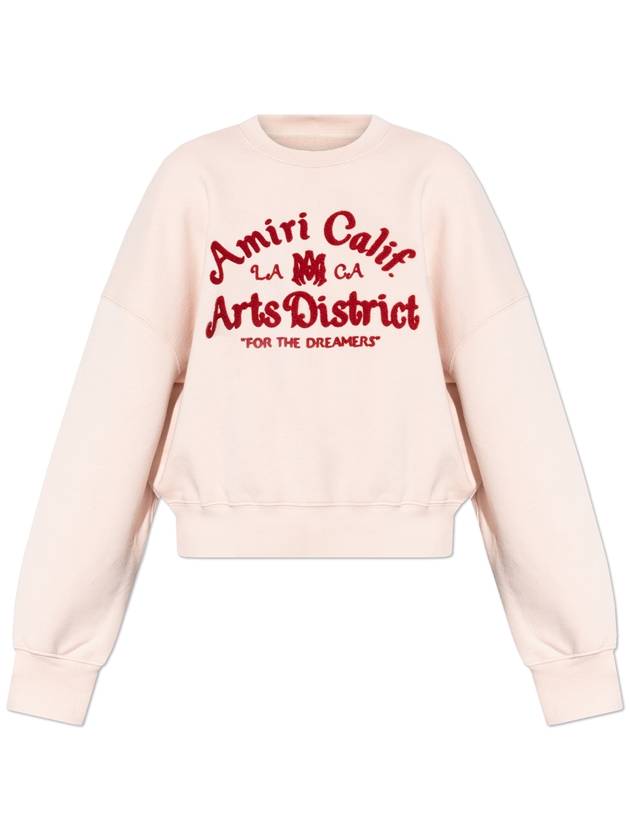 Amiri Sweatshirt With Embroidered Pattern, Women's, Pink - AMIRI - BALAAN 1