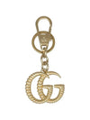 GG logo key holder gold - GUCCI - BALAAN.