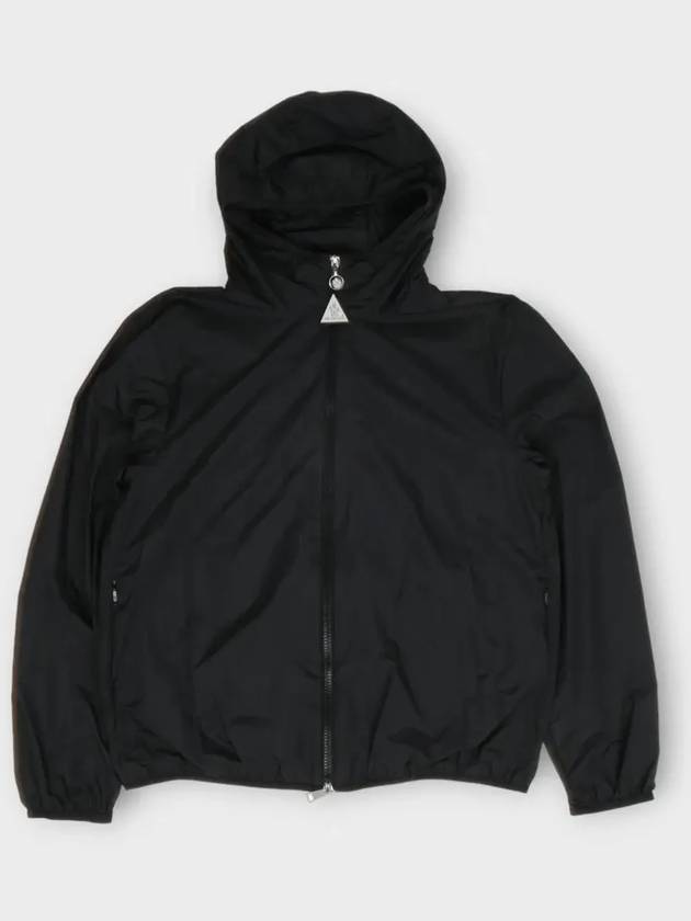 Fegeo Logo Patch Zip Up Hoodie Black - MONCLER - BALAAN 3