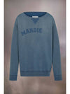 Oversized Fit Logo Sweatshirt Blue - MAISON MARGIELA - BALAAN 2