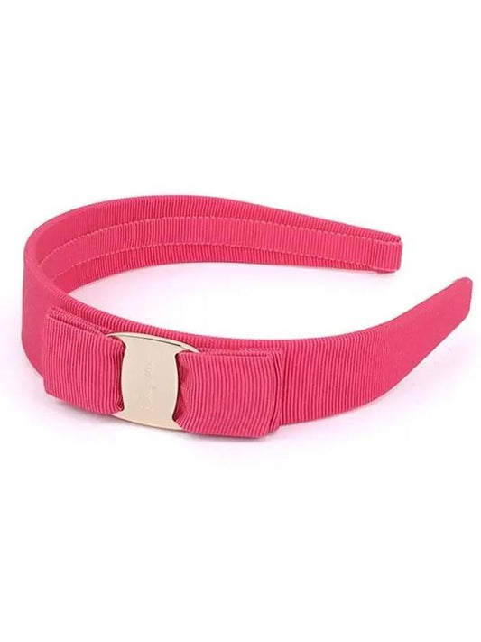 Salvatore Vara Bow Hairband Pink - SALVATORE FERRAGAMO - BALAAN 2