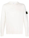 Men's Logo Wappen Knit Top Ivory - STONE ISLAND - BALAAN 2