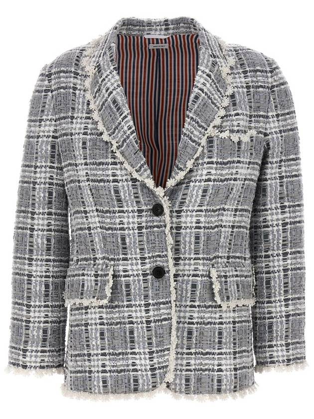 crochet trim single-breasted blazer FBC700EE0610 - THOM BROWNE - BALAAN 2