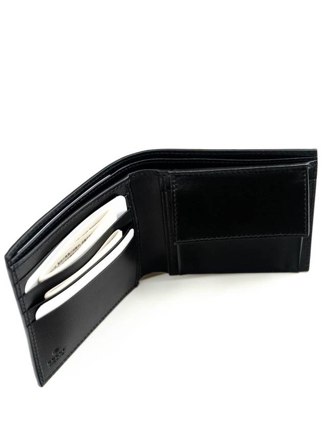 Blade Embroidery Half Wallet Black - GUCCI - BALAAN 5