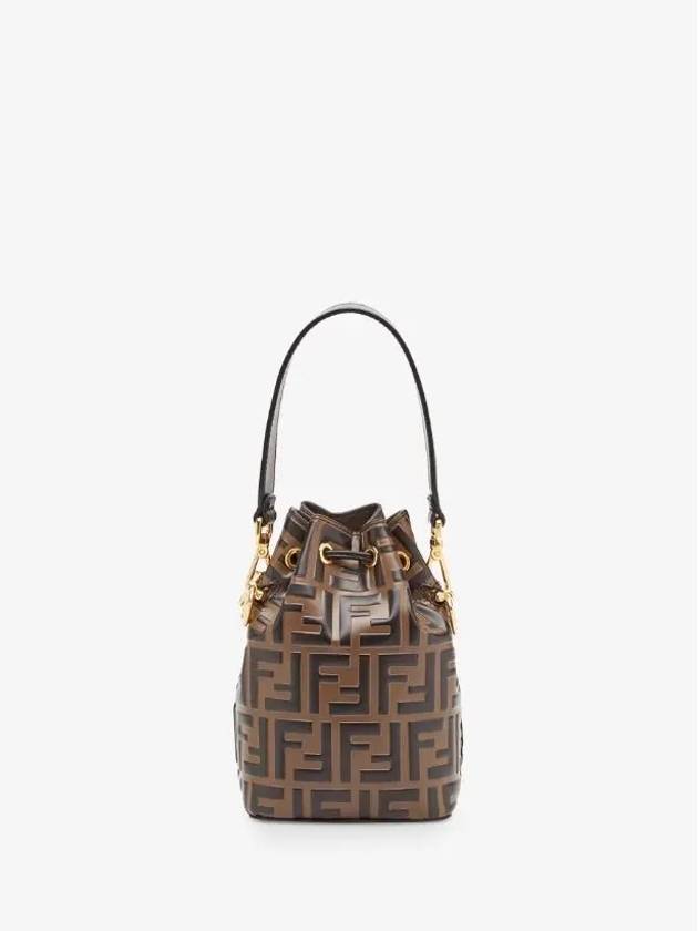 Mon Tresor Small Bucket Bag Brown - FENDI - BALAAN 4